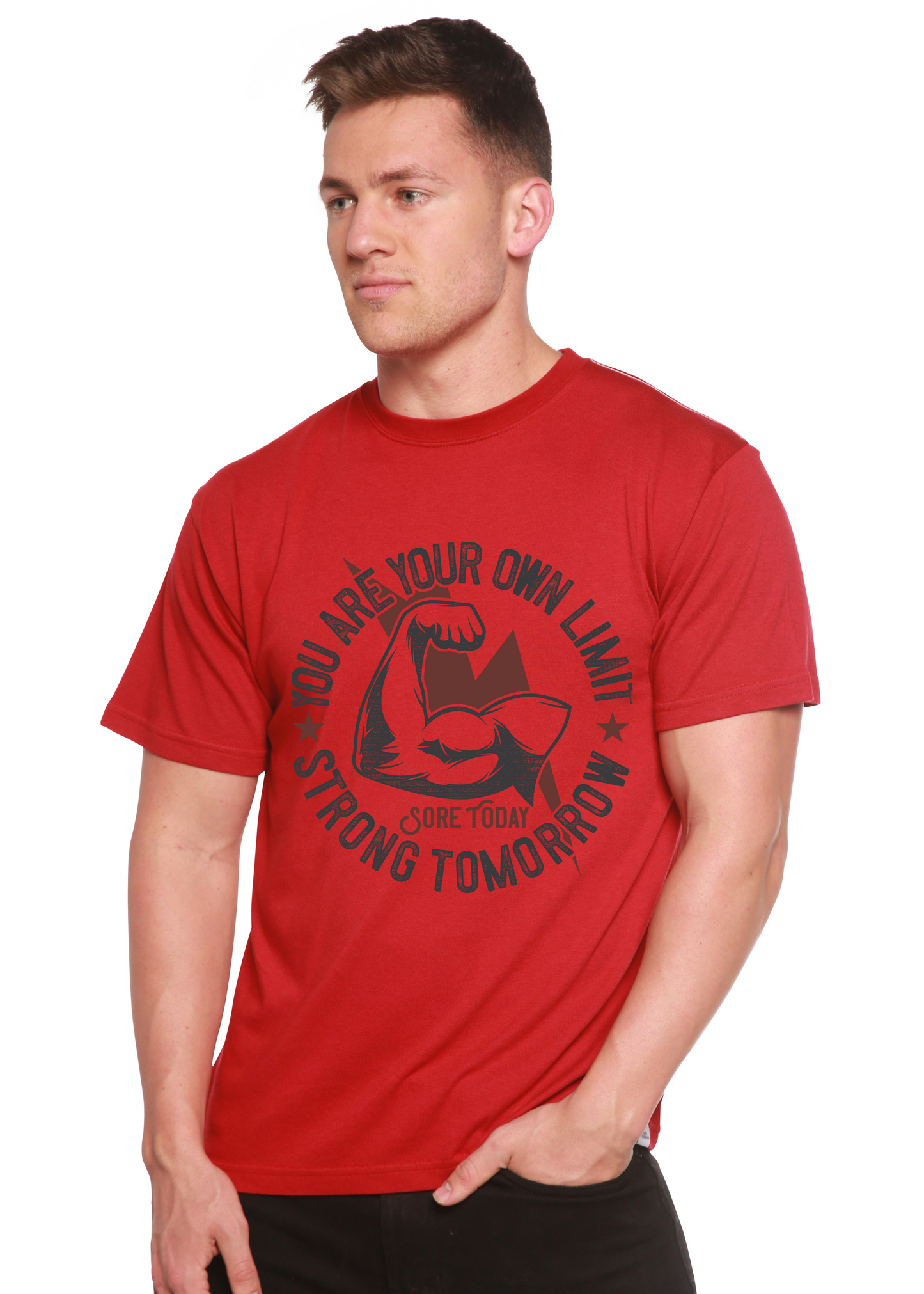 Strong Tomorrow Men's Bamboo Viscose/Organic Cotton Short Sleeve Graphic T-Shirt